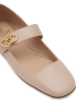 细节 - 点击放大 - VALENTINO GARAVANI - VLogo Locker Leather Ballerina Flats