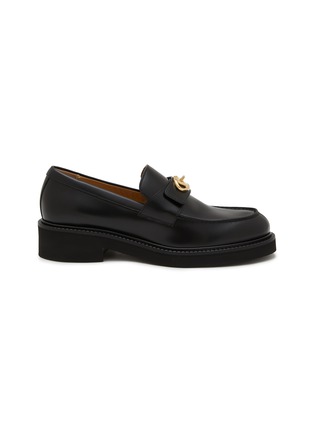 首图 - 点击放大 - VALENTINO GARAVANI - VLogo Locker Calfskin Leather Loafers