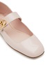 细节 - 点击放大 - VALENTINO GARAVANI - VLogo Locker Leather Ballerina Flats