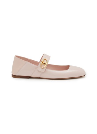 首图 - 点击放大 - VALENTINO GARAVANI - VLogo Locker Leather Ballerina Flats