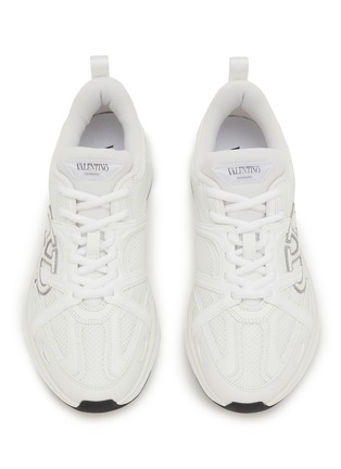 细节 - 点击放大 - VALENTINO GARAVANI - Vlogo Easyjog Mesh Leather Sneakers