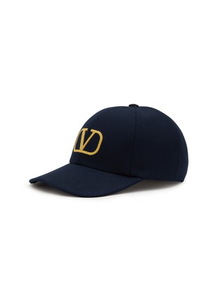 首图 - 点击放大 - VALENTINO GARAVANI - Embroidered VLogo Cotton Baseball Hat