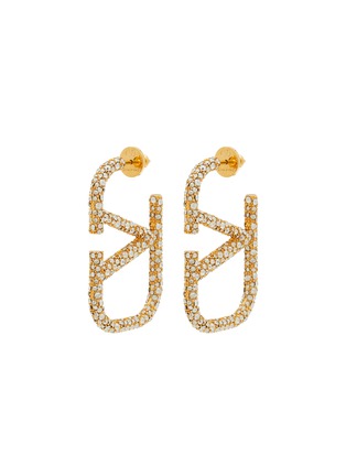 首图 - 点击放大 - VALENTINO GARAVANI - VLogo Signature Metal And Crystal Earrings