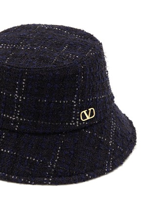 细节 - 点击放大 - VALENTINO GARAVANI - VLogo Signature Tweed Bucket Hat