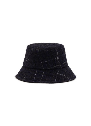 模特儿示范图 - 点击放大 - VALENTINO GARAVANI - VLogo Signature Tweed Bucket Hat