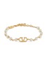 首图 - 点击放大 - VALENTINO GARAVANI - VLogo Signature Pearl Brass Bracelet