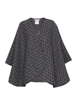 首图 - 点击放大 - VALENTINO GARAVANI - Toile Iconographe Wool Cashmere Blend Double Poncho