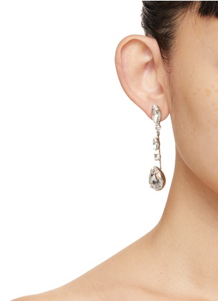 模特儿示范图 - 点击放大 - JENNIFER BEHR - Cicely Swarovski Crystal Earrings