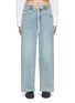 首图 - 点击放大 - MO&CO. - Drawstring Waist Light Washed Jeans