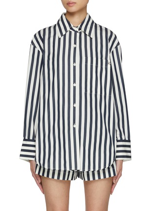 首图 - 点击放大 - MO&CO. - Striped Cotton Shirt