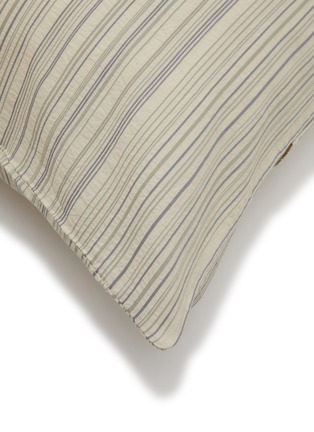 细节 –点击放大 - SOCIETY LIMONTA - Rows Cotton Pillowcase Set of 2 — Delfino