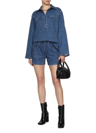 模特儿示范图 - 点击放大 - RAG & BONE - 套头牛仔衫