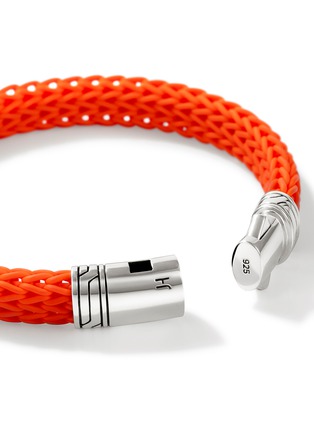  - JOHN HARDY - Icon Extension Sterling Silver Rubber Bracelet — Size UL