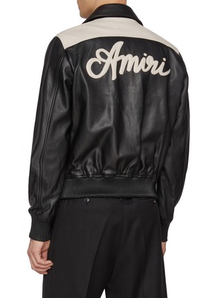 背面 - 点击放大 - AMIRI - Ma Swirl Band Leather Jacket