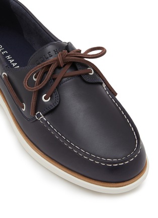 细节 - 点击放大 - COLE HAAN - Grandpro Leather Boat Shoes