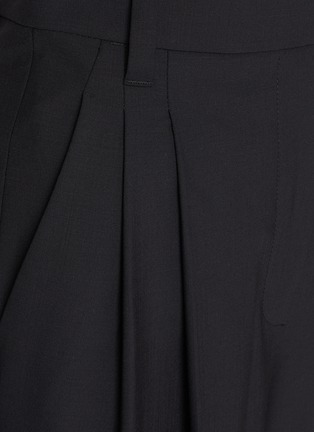  - BRUNELLO CUCINELLI - 褶裥混羊毛阔腿裤