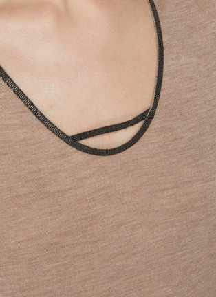  - BRUNELLO CUCINELLI - MONILI 镶珠饰针织衫