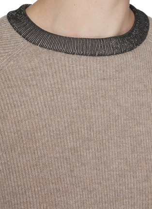  - BRUNELLO CUCINELLI - 细镶珠领口羊绒毛衣