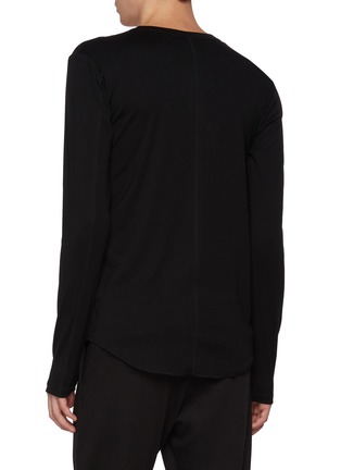 背面 - 点击放大 - ATTACHMENT - Rounded Hem Long Sleeve T-shirt