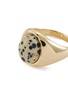 细节 - 点击放大 - EDDIE BORGO - Inlaid Cabochon 12K Gold Signet Ring