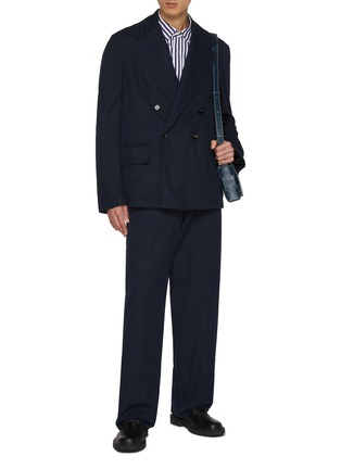 BOTTEGA VENETA | 纯棉高腰直筒长裤