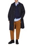 模特儿示范图 - 点击放大 - COMME DES GARÇONS HOMME - 混羊毛针织开衫