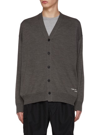 首图 - 点击放大 - COMME DES GARÇONS HOMME - 混羊毛针织开衫