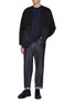 模特儿示范图 - 点击放大 - COMME DES GARÇONS HOMME - 拼布拉链开衫