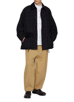 模特儿示范图 - 点击放大 - COMME DES GARÇONS HOMME - 金属扣牛津布衬衫