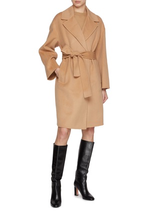 模特儿示范图 - 点击放大 - MARELLA - Belted Wool Coat