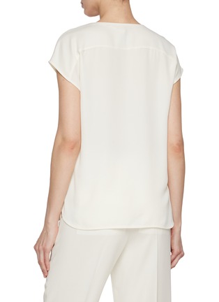 背面 - 点击放大 - MARELLA - Sap Sleeve Fluid Satin Blouse