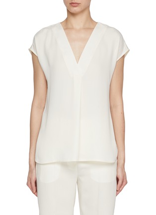 首图 - 点击放大 - MARELLA - Sap Sleeve Fluid Satin Blouse