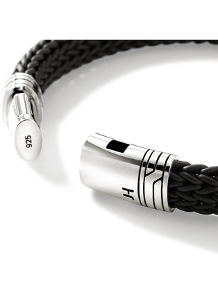细节 - 点击放大 - JOHN HARDY - Icon Extension Sterling Silver Rubber Bracelet — Size UL