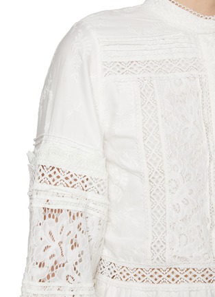  - ALICE + OLIVIA - Cailin Tiered Cotton Mini Tunic Dress