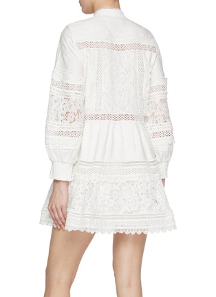 背面 - 点击放大 - ALICE + OLIVIA - Cailin Tiered Cotton Mini Tunic Dress