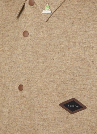  - TECLOR - Pointed Collar Wool Blend Shirt