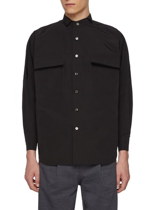 首图 - 点击放大 - TECLOR - Asymmetrical Collar Shirt