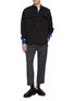 模特儿示范图 - 点击放大 - TECLOR - Asymmetrical Collar Shirt