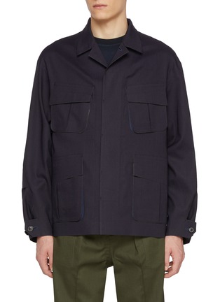 首图 - 点击放大 - TECLOR - Notch Lapel Fatigue Safari Jacket
