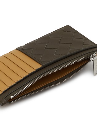 细节 - 点击放大 - BOTTEGA VENETA - Intrecciato Bicolour Leather Long Zippered Card Case