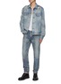 模特儿示范图 - 点击放大 - WASHI - Hishi Utsusemi Cotton Washi Paper Jeans