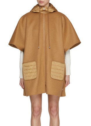 首图 - 点击放大 - MONCLER - 拼接连帽斗篷