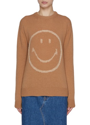 首图 - 点击放大 - JOSHUA’S - Smiley Face Wool Cashmere Knit Sweater