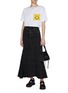 模特儿示范图 - 点击放大 - JOSHUA’S - Smiley Face Pocket Cotton T-Shirt