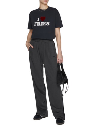 模特儿示范图 - 点击放大 - JOSHUA SANDERS - Washed Fries Cotton T-Shirt