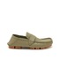 首图 - 点击放大 - BOTTEGA VENETA - Grainy Leather Driver Loafers