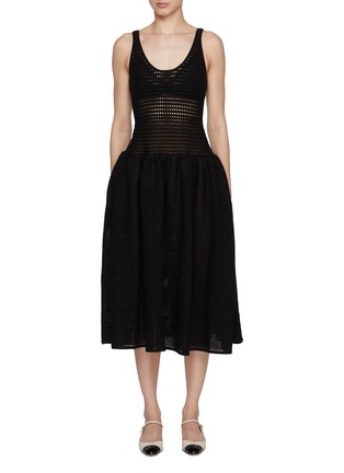 首图 - 点击放大 - SELF-PORTRAIT - Crochet Knit Midi Dress