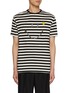 首图 - 点击放大 - JOSHUA’S - Striped Pixcel Cotton Tee