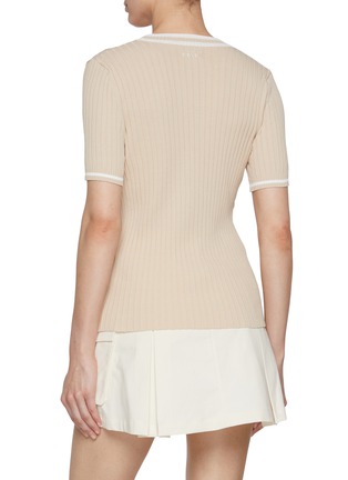 背面 - 点击放大 - CLOVE - Slim Round Neck Knit T-Shirt