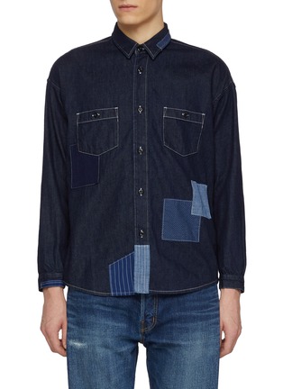 首图 - 点击放大 - FDMTL - Chest Pocket Patchwork Denim Shirt